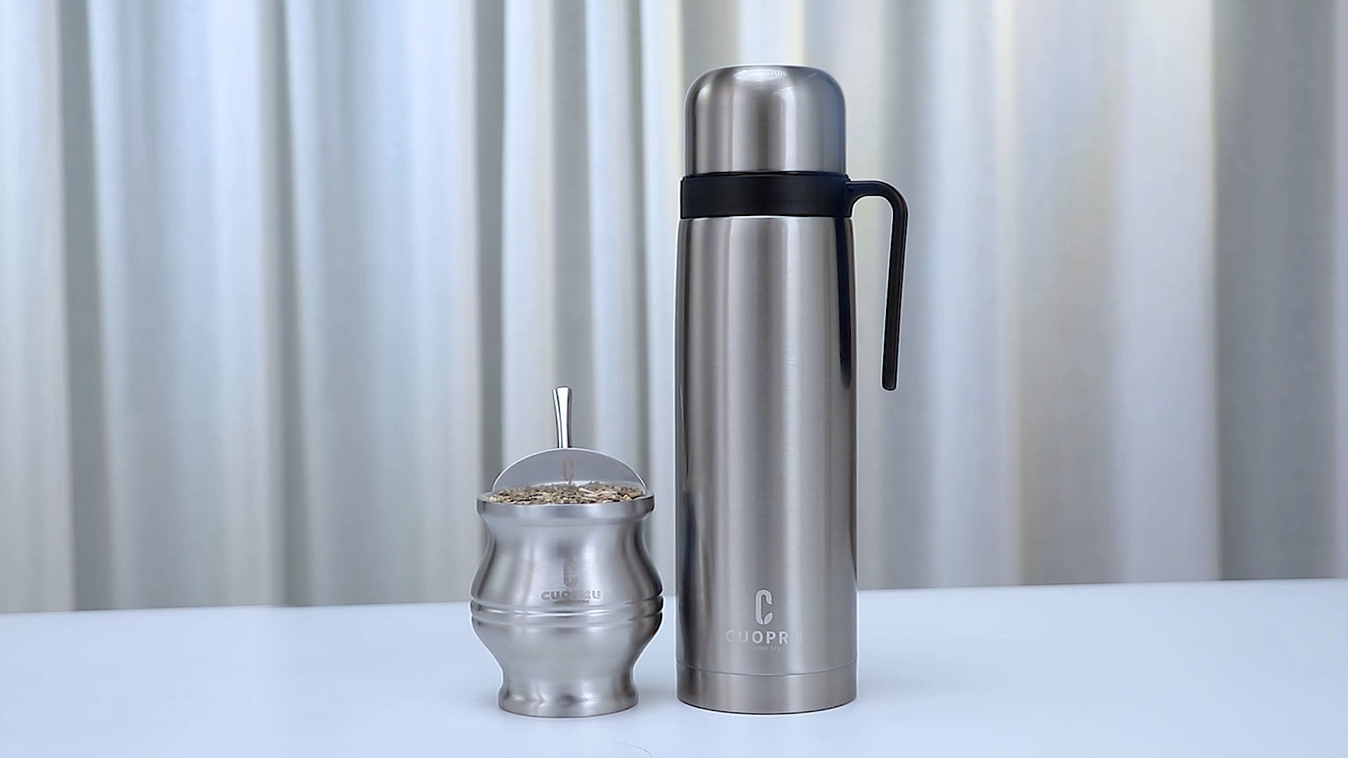 Amazon.com: CUOPRU Mate Insulated Bottle,1000ml Stainless Steel